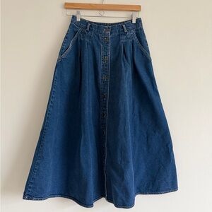 Classic Blue Denim Skirt